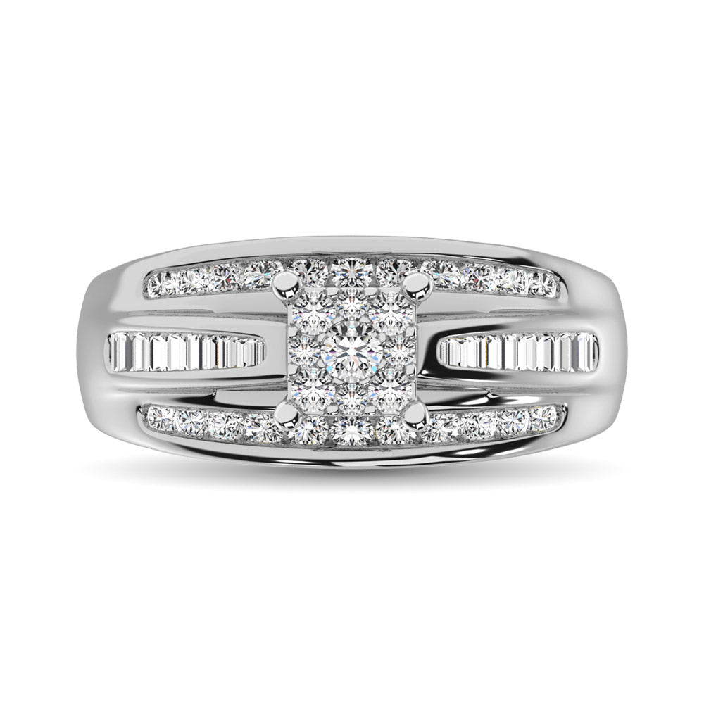 10K White Gold 1 Ct.Tw. Diamond Engagement Ring