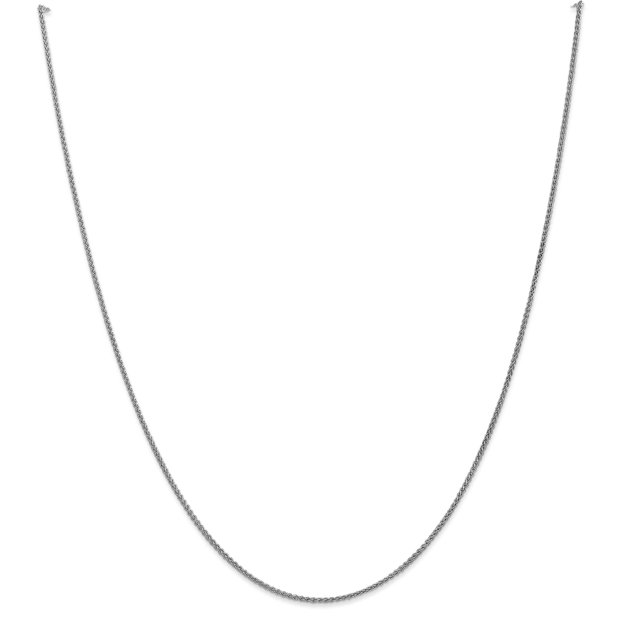 10k WG 1.25mm Spiga Chain Anklet