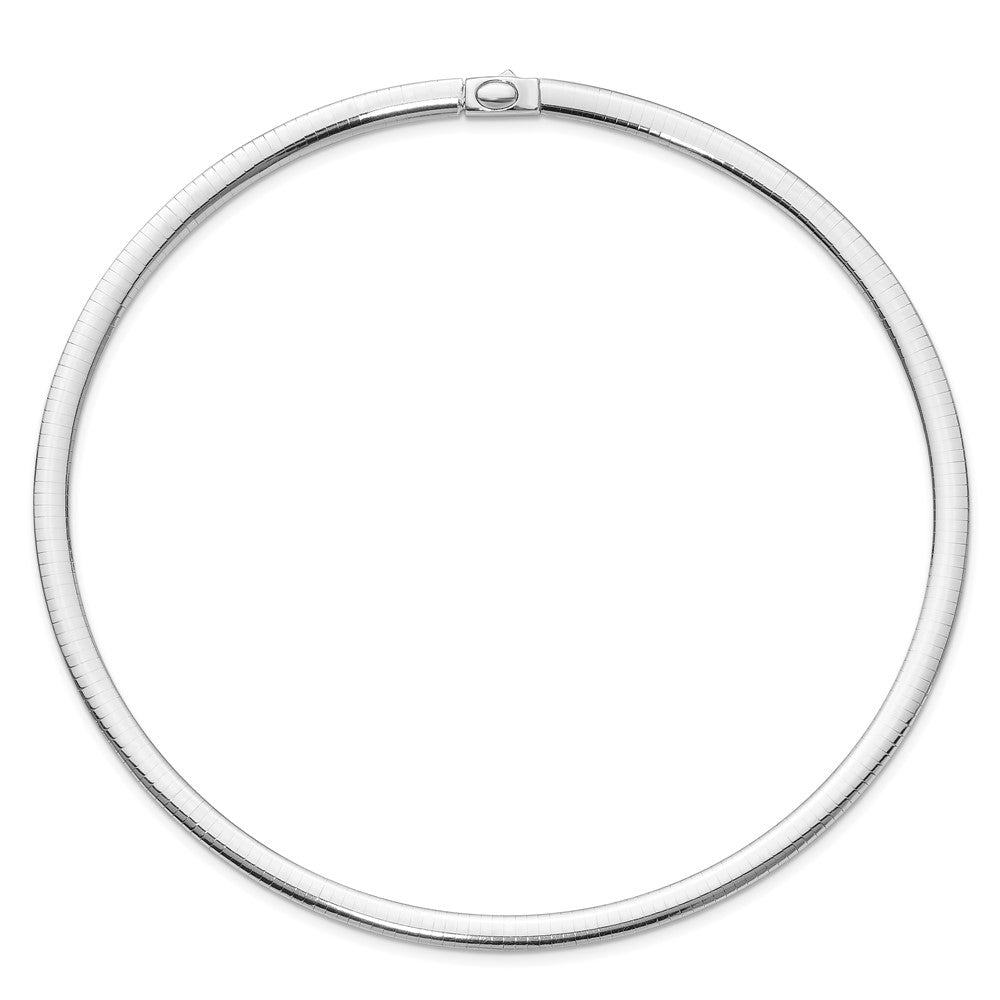 14K 6mm Two-tone Reversible Omega Necklace