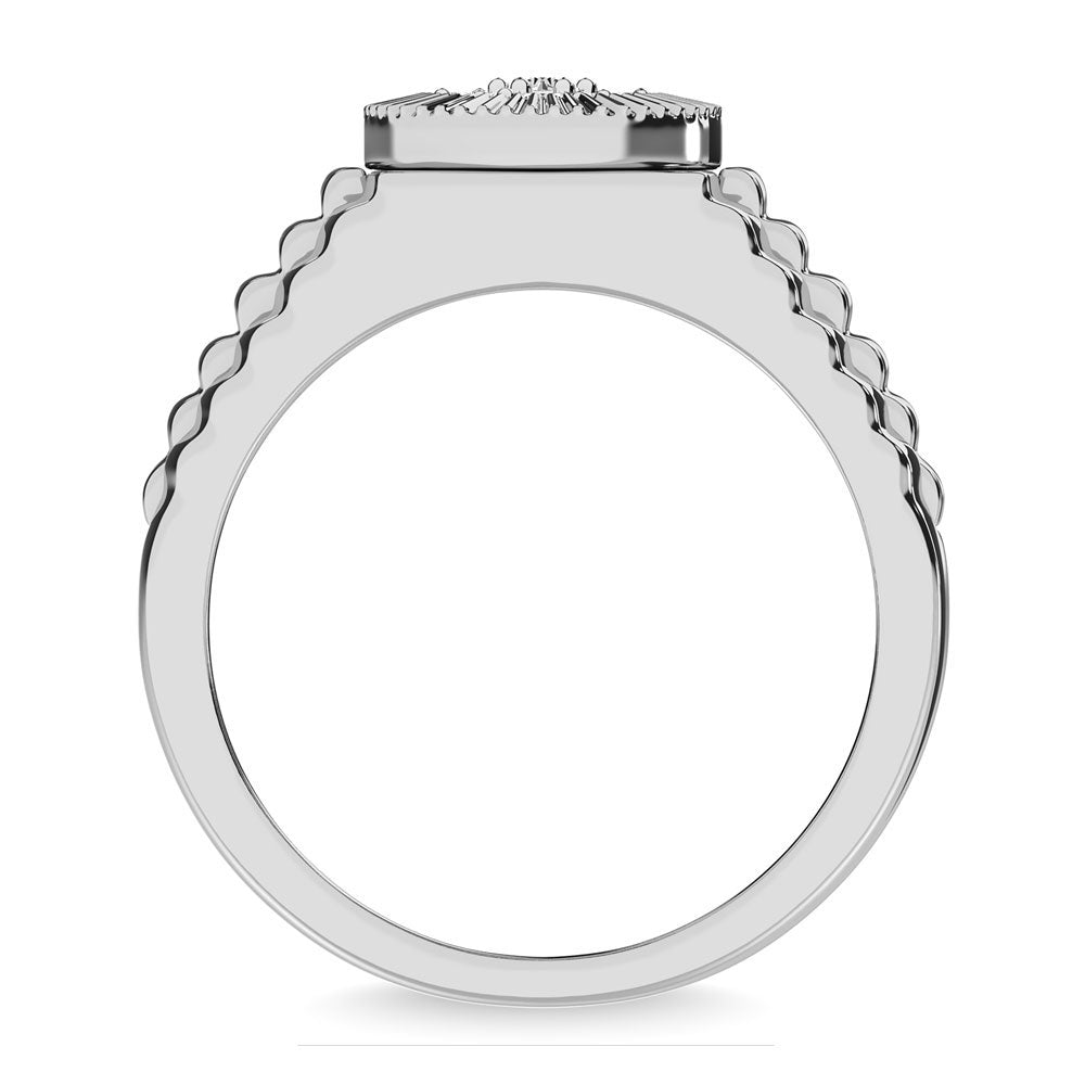 Diamond 1/2 Ct.Tw. Mens Rolex Ring in 14K White Gold