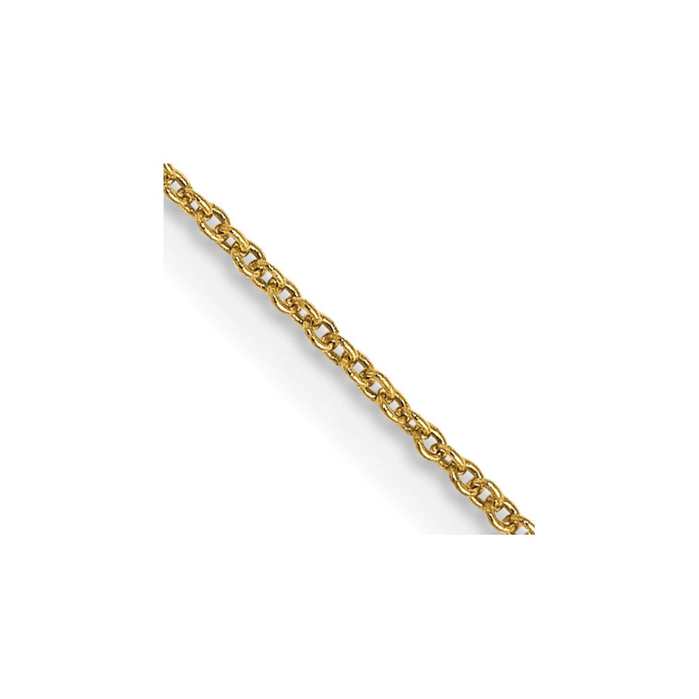 14K .8mm Round Cable Chain