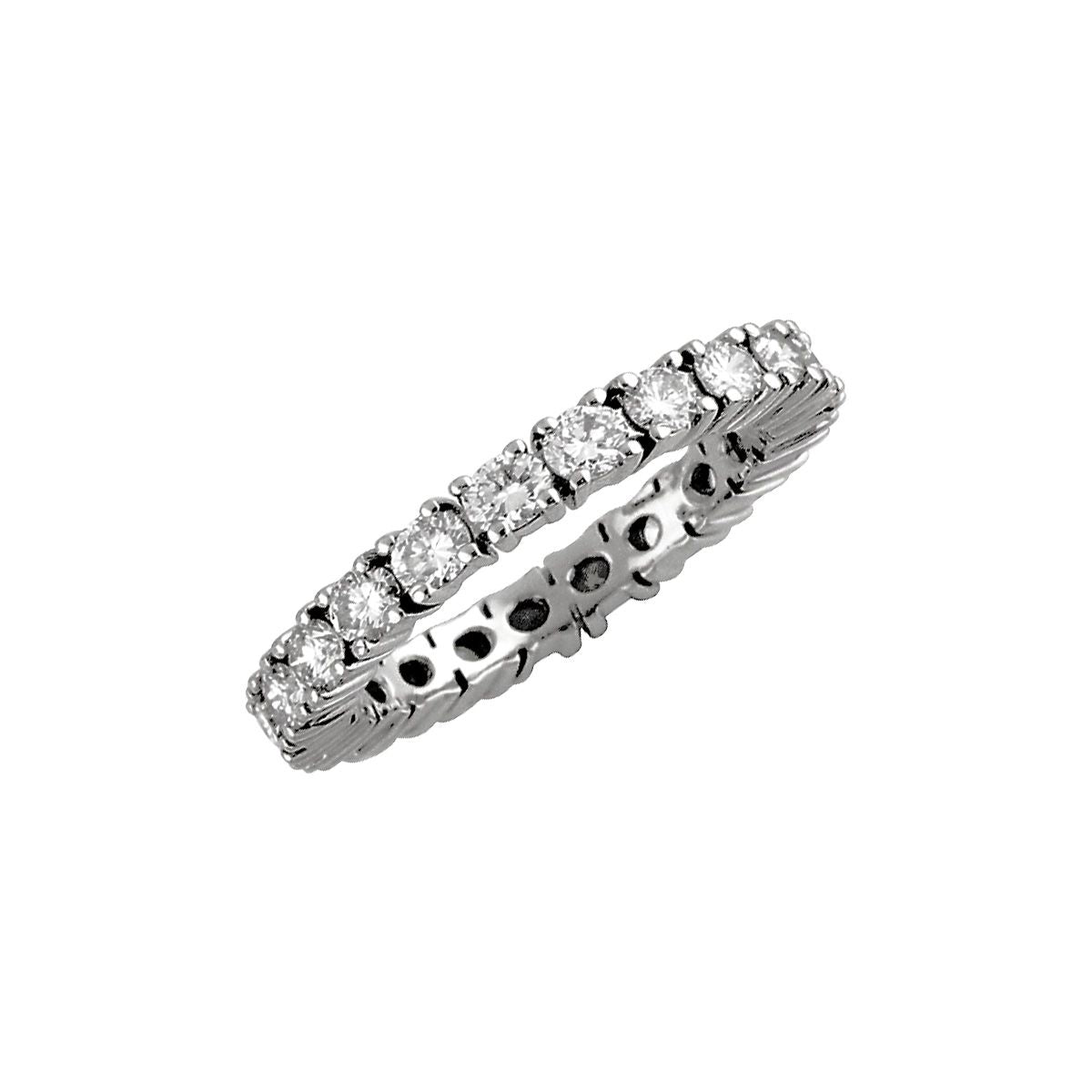 14K White Gold Beautiful  0.50Ct Diamond Eternity  Band