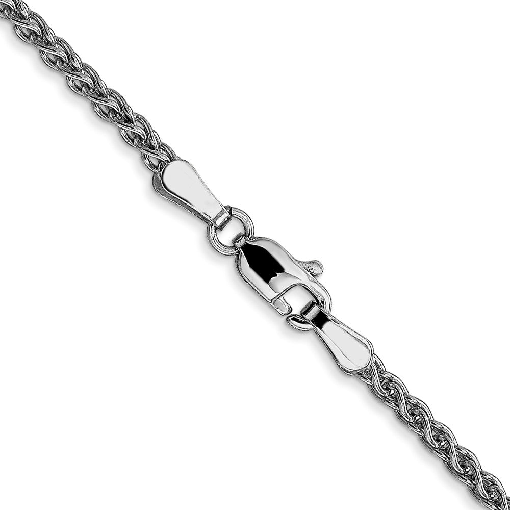 14K White Gold 2.1mm Spiga Chain