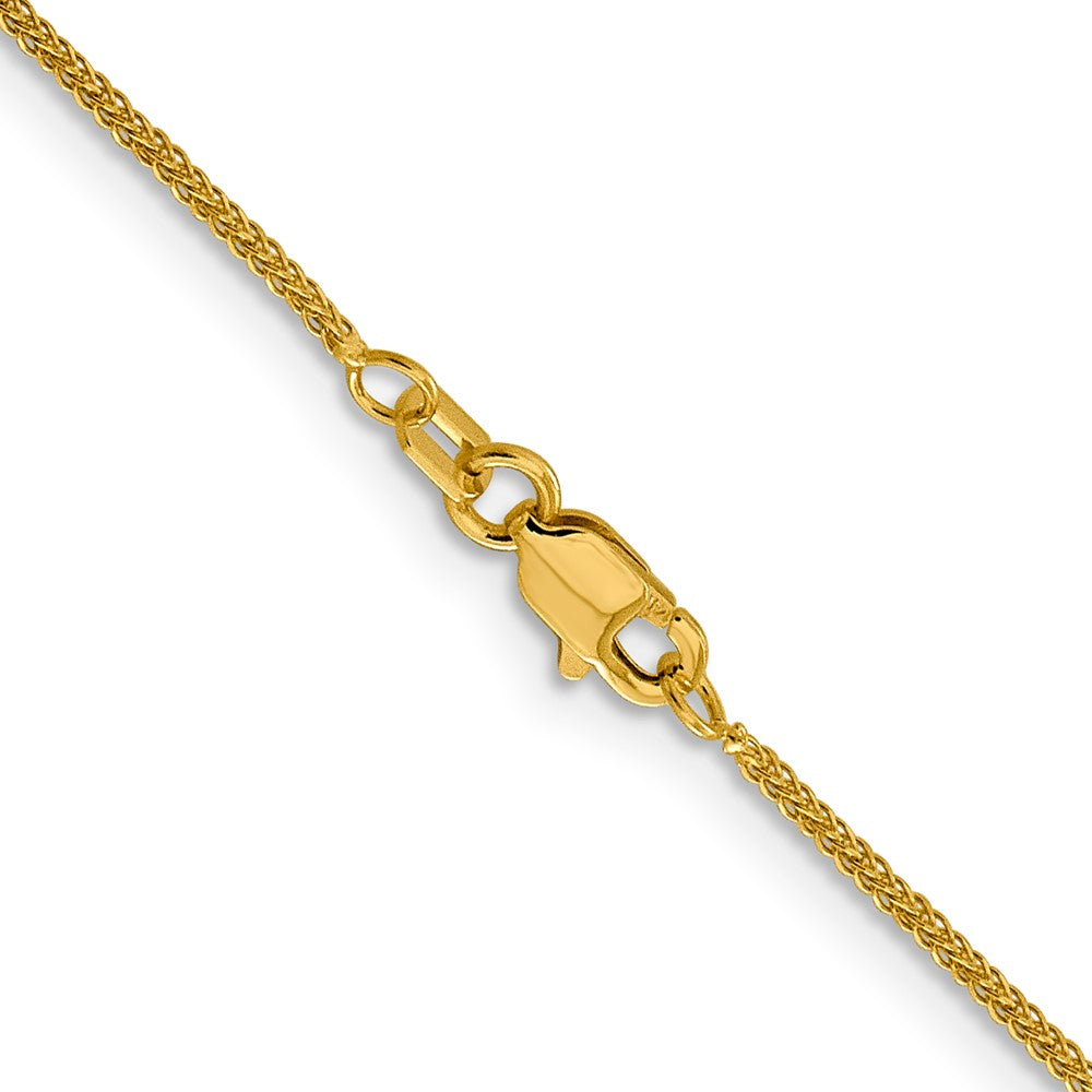 14K .8mm D/C Quadra Wheat Chain