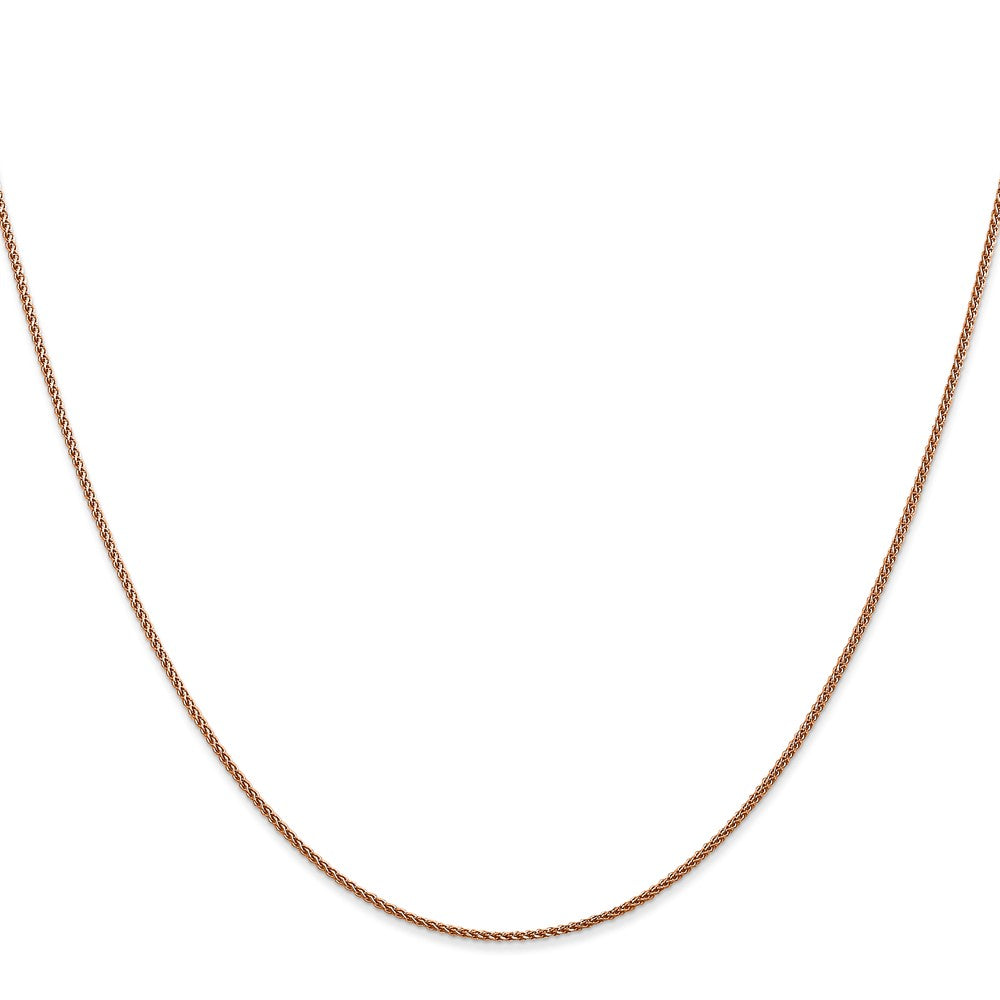 14K Rose Gold 1.0mm Spiga Chain