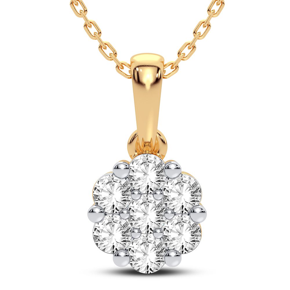 14K Yellow Gold Magnifcnet 0.50Ct Diamond Pendant