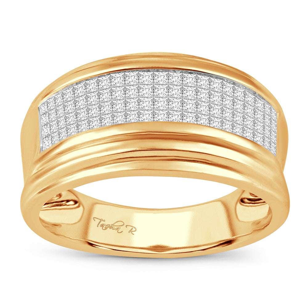 14K Yellow Gold Magnifcnet 1.00Ct Diamond Band