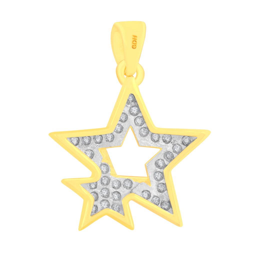 10K Yellow 0.10-0.12Ct D-Assorted Charm Star