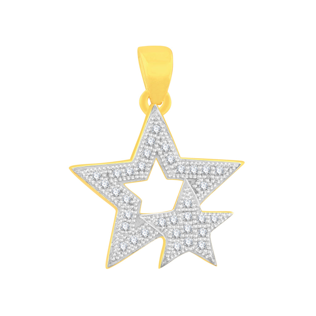 10K Yellow 0.10-0.12Ct D-Assorted Charm Star