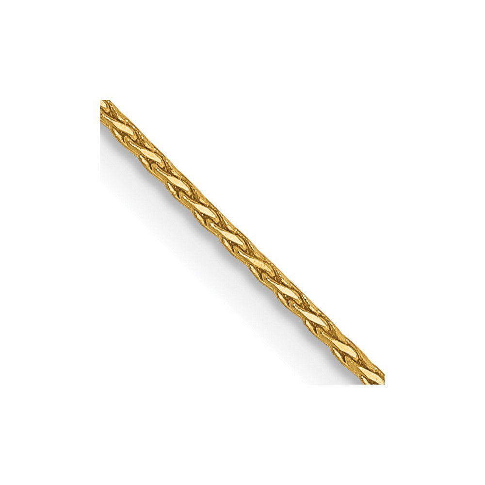 14K .8mm D/C Wheat Chain