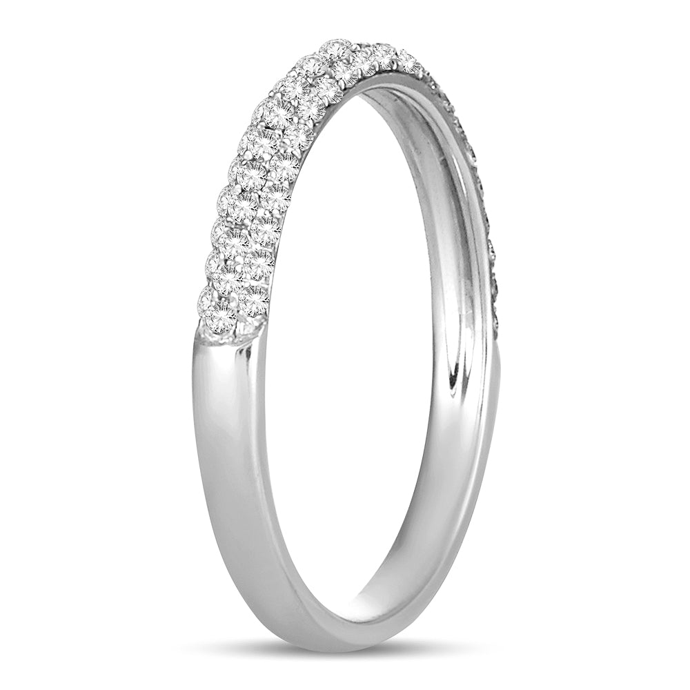 14K White Gold Dazzling 0.33Ct Diamond Band