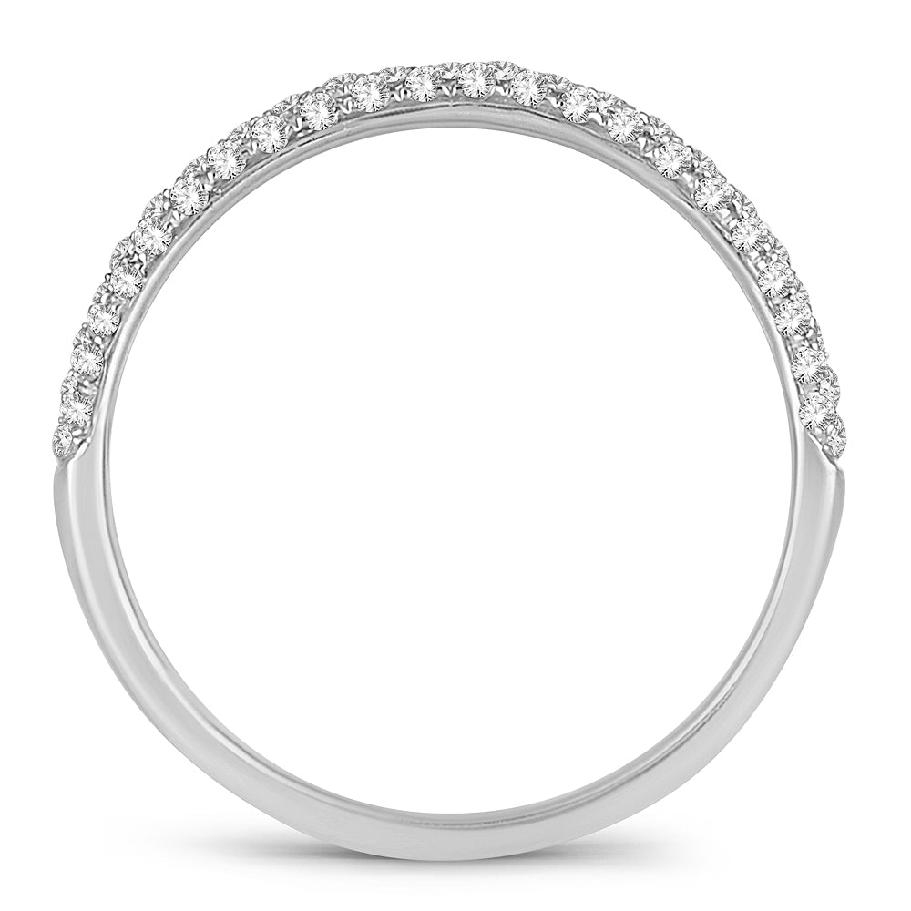 14K White Gold Dazzling 0.33Ct Diamond Band