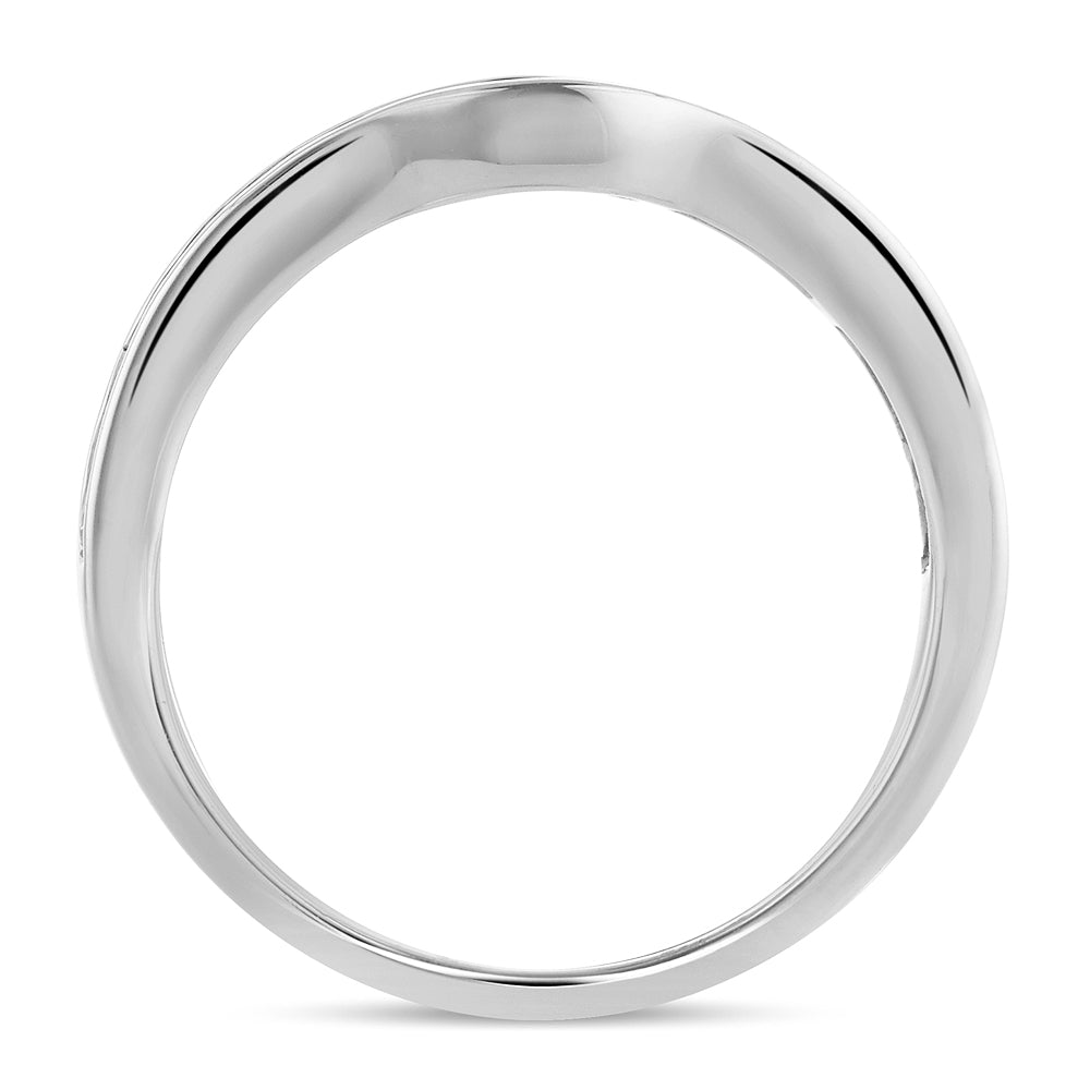 14K White Gold  0.34Ct  Diamond Enhancer Band