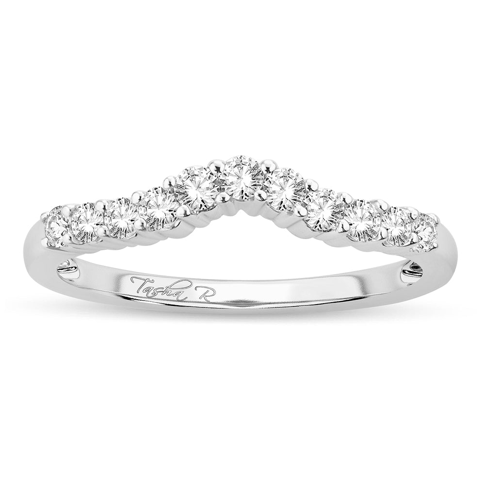 14K White Gold  0.34Ct  Diamond Enhancer Band