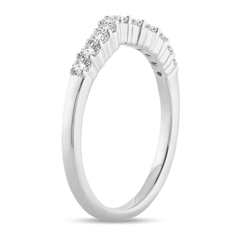 14K White Gold  0.34Ct  Diamond Enhancer Band