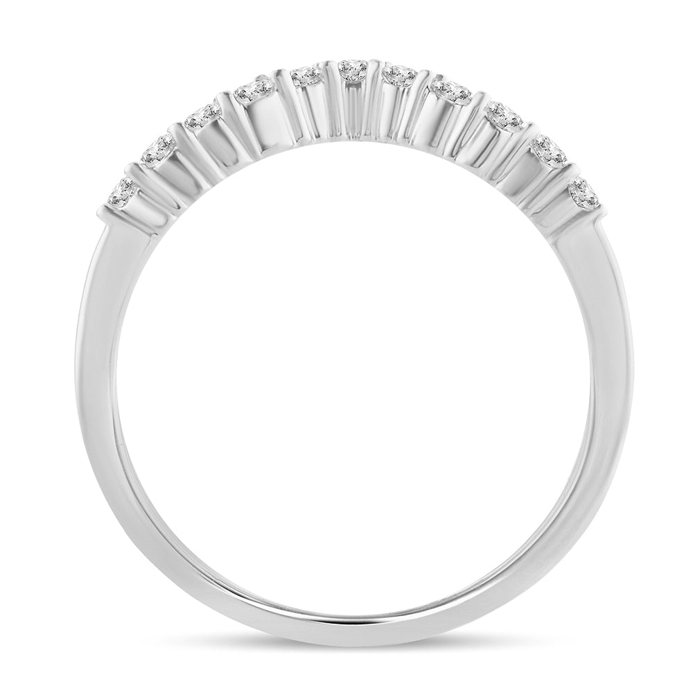 14K White Gold  0.34Ct  Diamond Enhancer Band