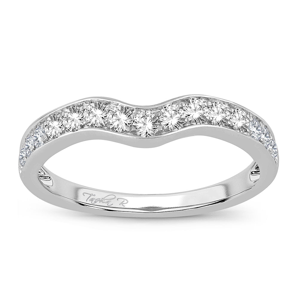 14K White Gold  0.50Ct  Diamond Enhancer Band