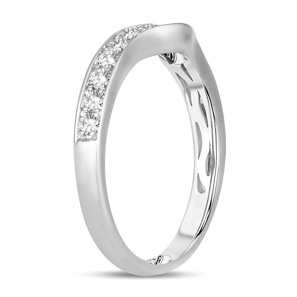 14K White Gold  0.50Ct  Diamond Enhancer Band