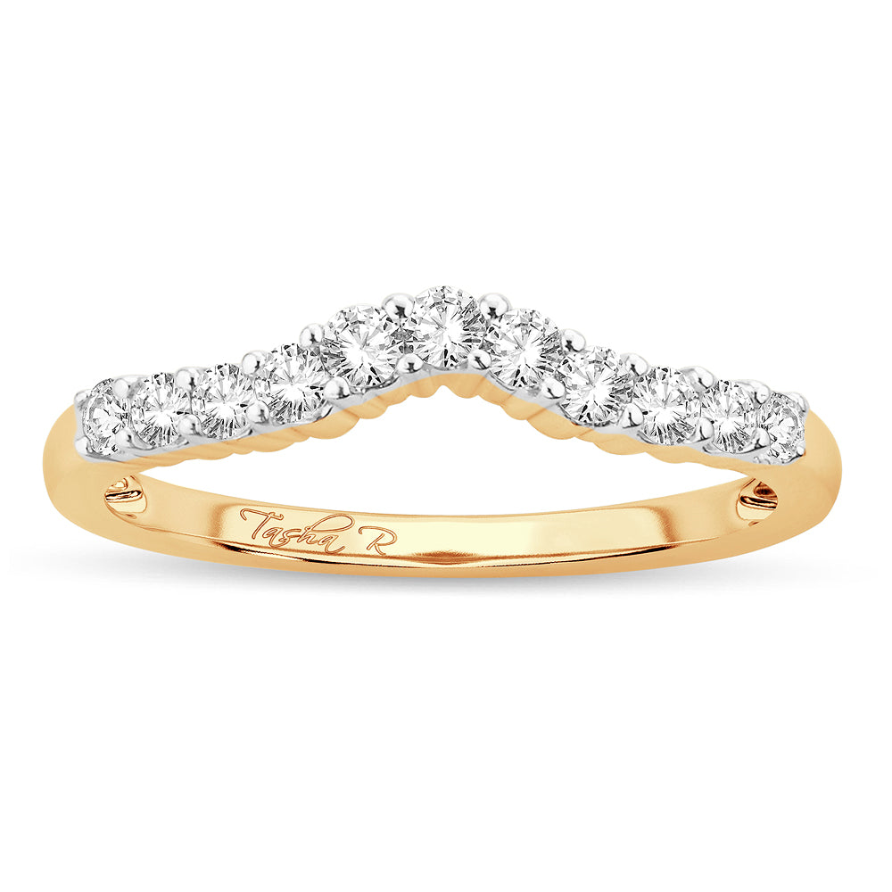 14K Yellow Gold  0.34Ct  Diamond Enhancer Band