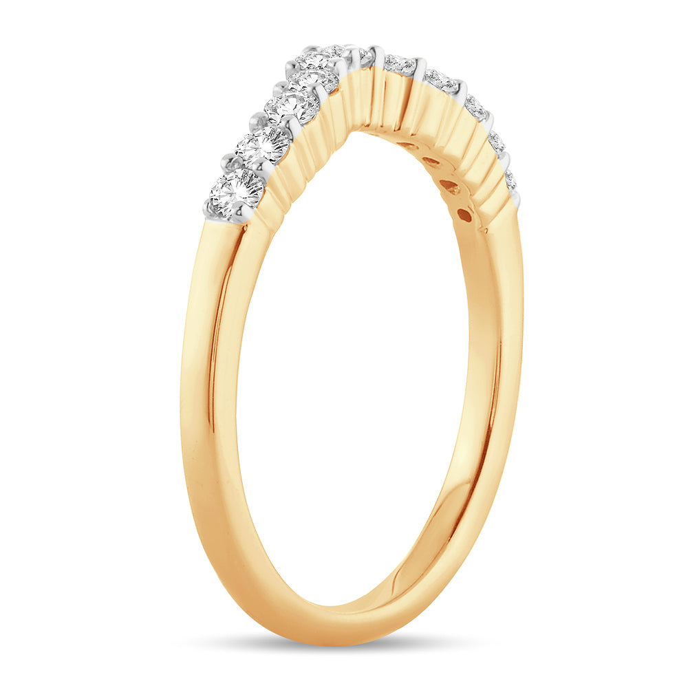 14K Yellow Gold  0.34Ct  Diamond Enhancer Band