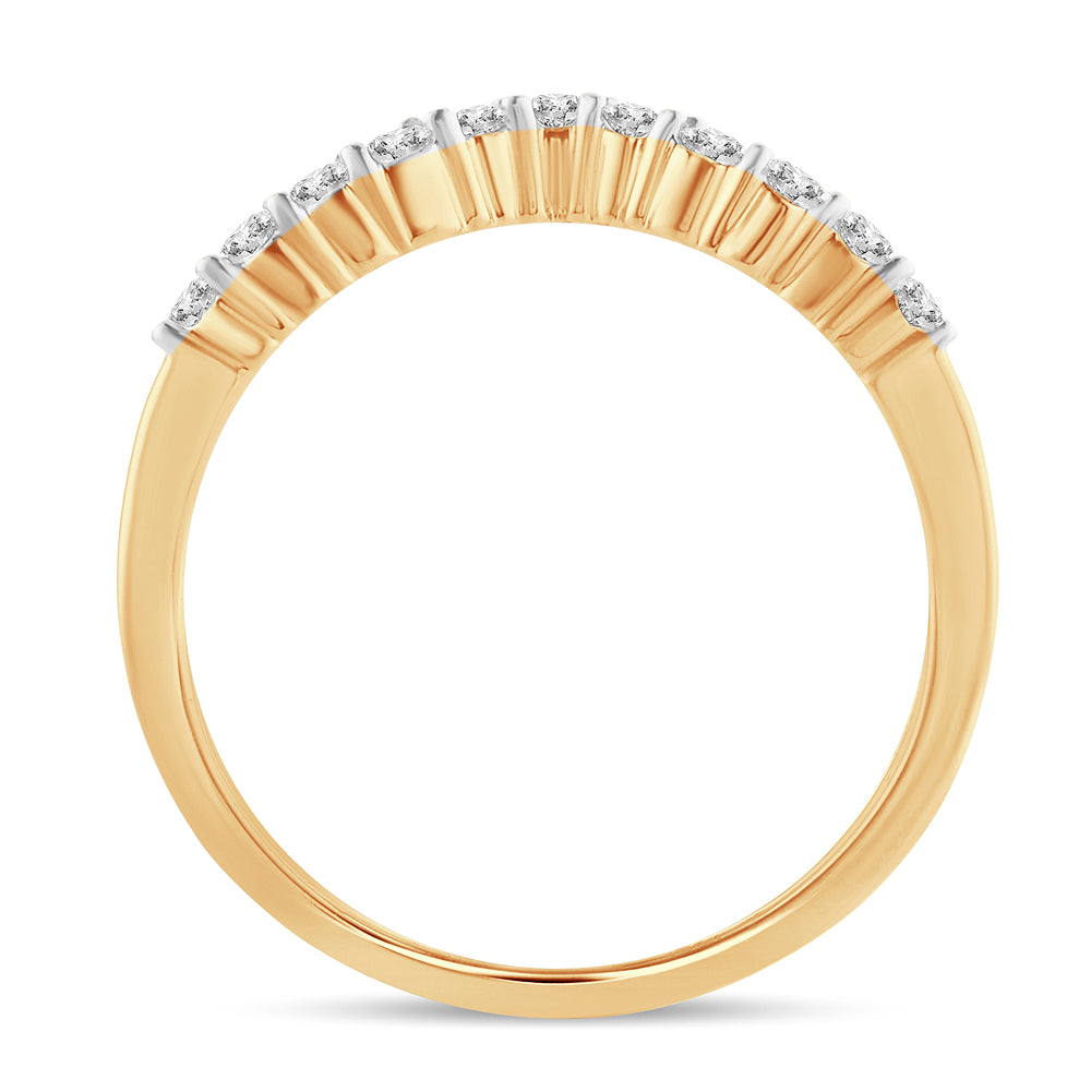 14K Yellow Gold  0.34Ct  Diamond Enhancer Band