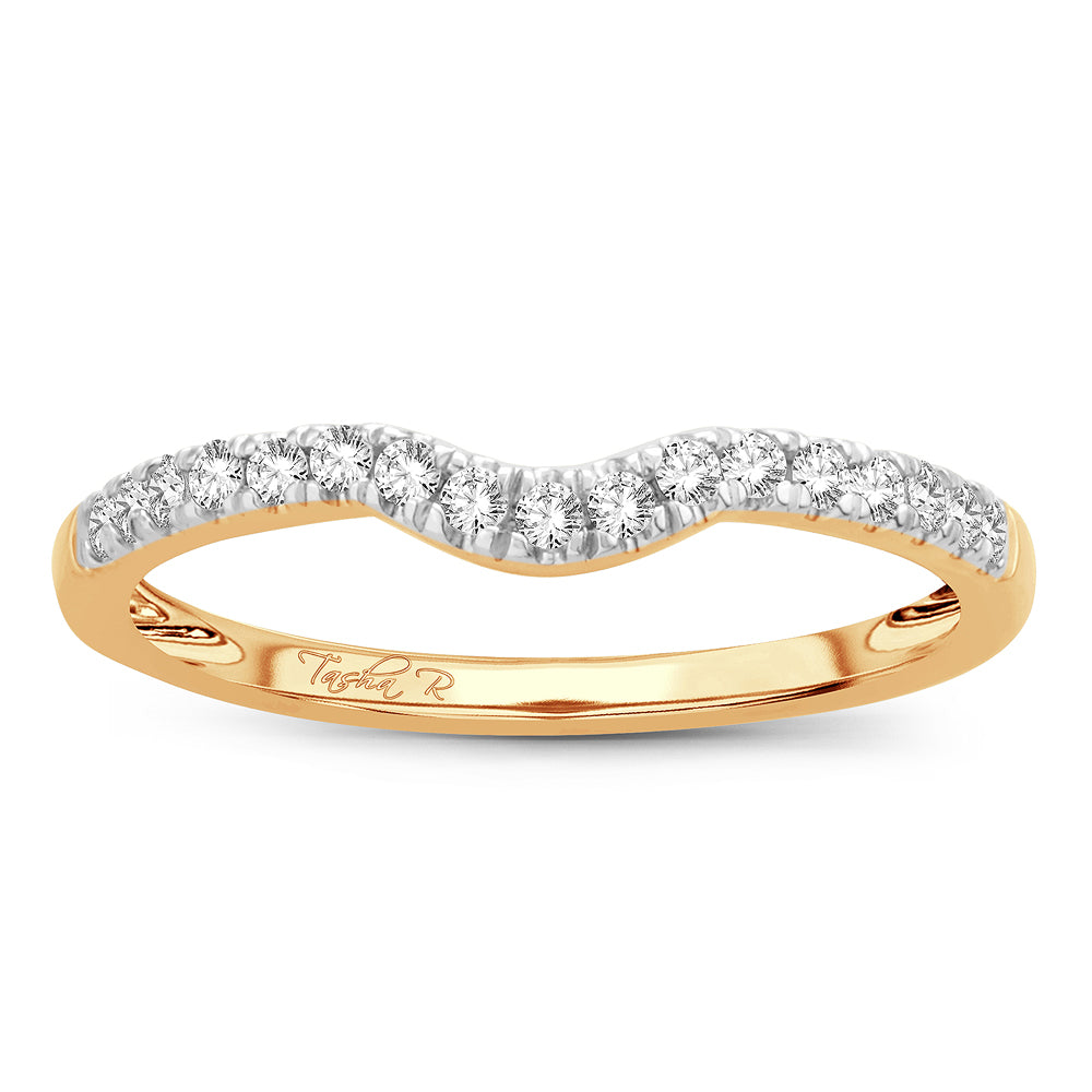 14K Yellow Gold  0.20Ct  Diamond Enhancer Band