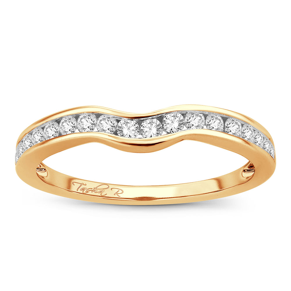 14K Yellow Gold  0.34Ct  Diamond Enhancer Band