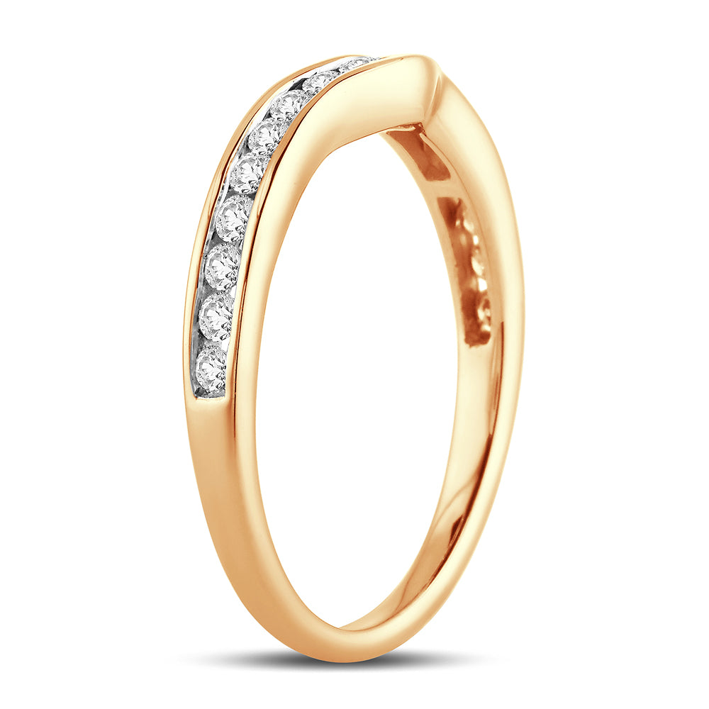 14K Yellow Gold  0.34Ct  Diamond Enhancer Band