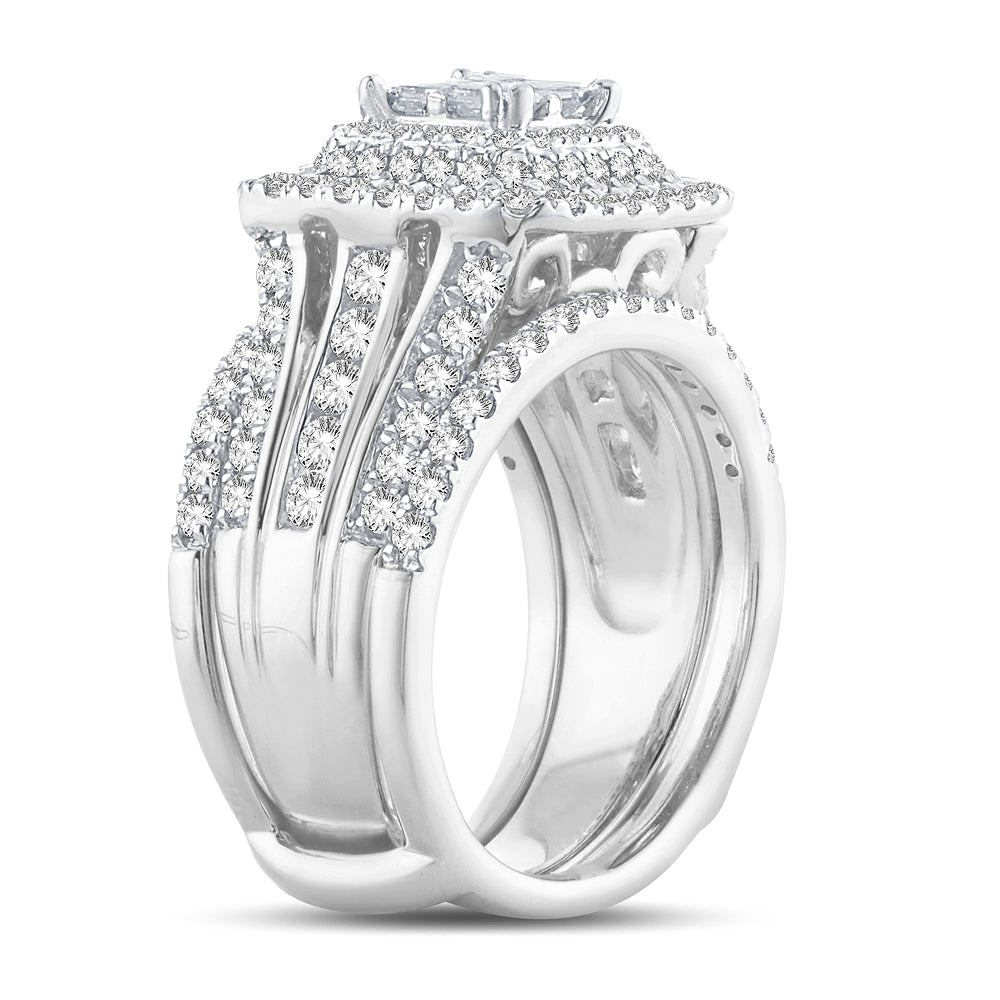 14K White Gold Gorgeous  2.01Ct  Bridal Diamond  Ring