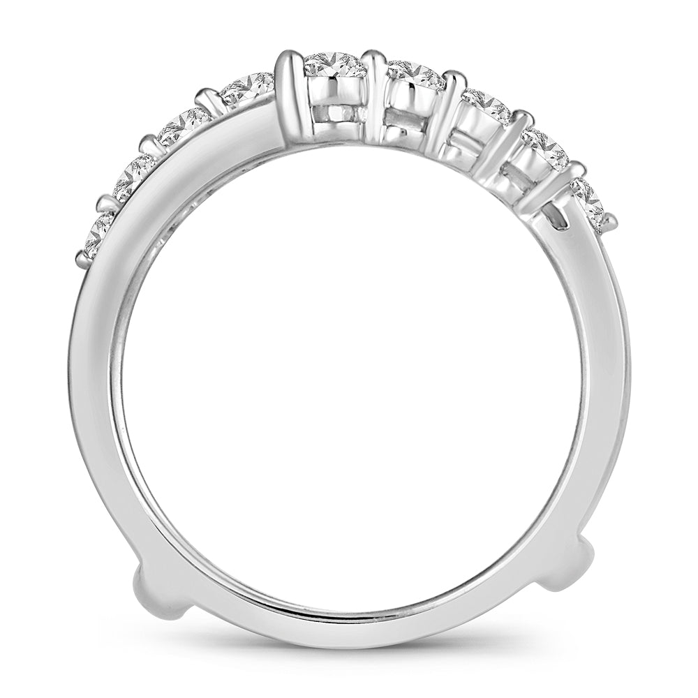 14K White Gold Gorgeous   0.50Ct  Diamond Ring Guard