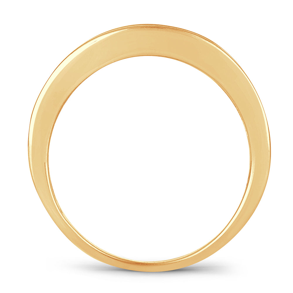 14K Yellow Gold Exquisite 0.50Ct Mens Band