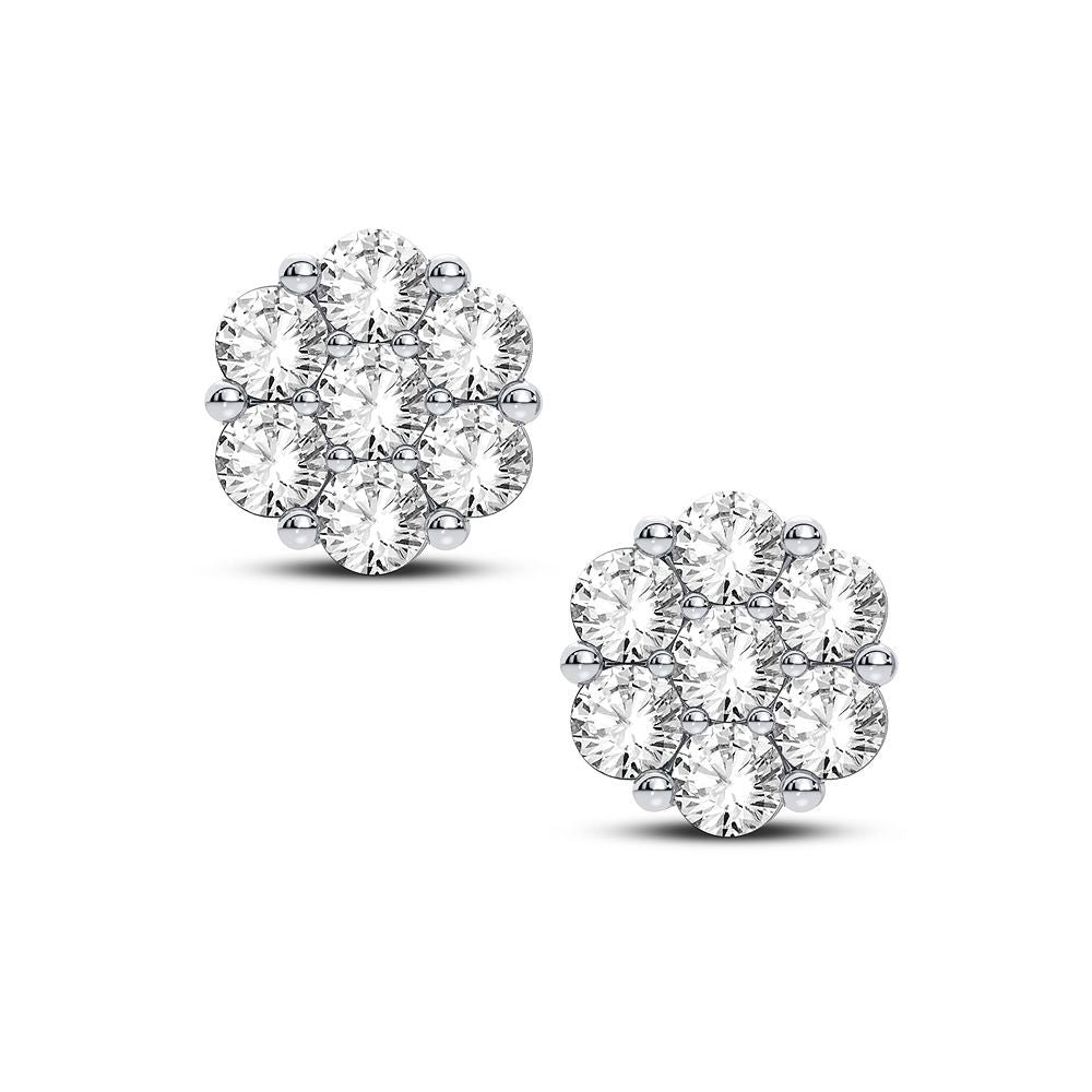 10K Yellow Gold Dazzling 0.50Ct Diamond Earring