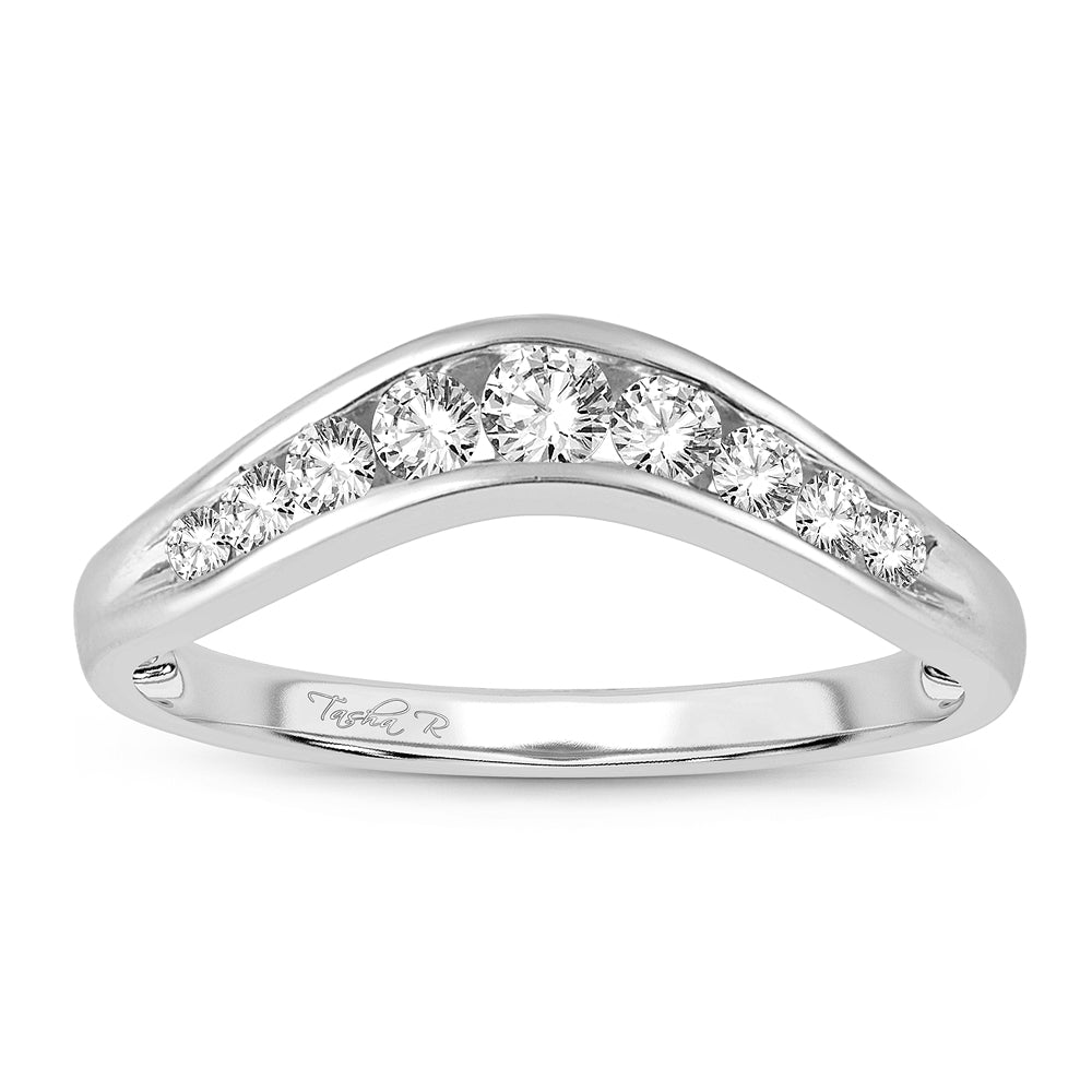 14K White Gold 0.33Ct  Diamond Enhancer Band