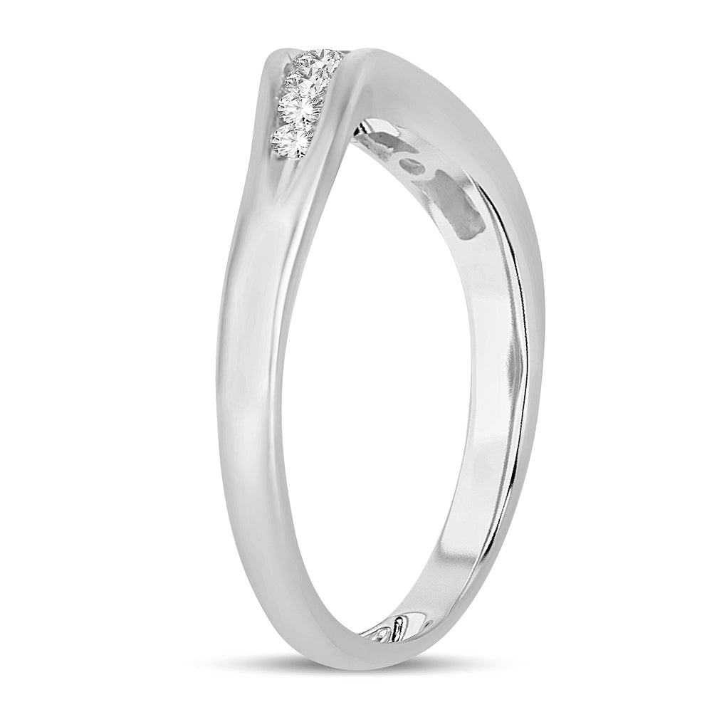 14K White Gold 0.33Ct  Diamond Enhancer Band