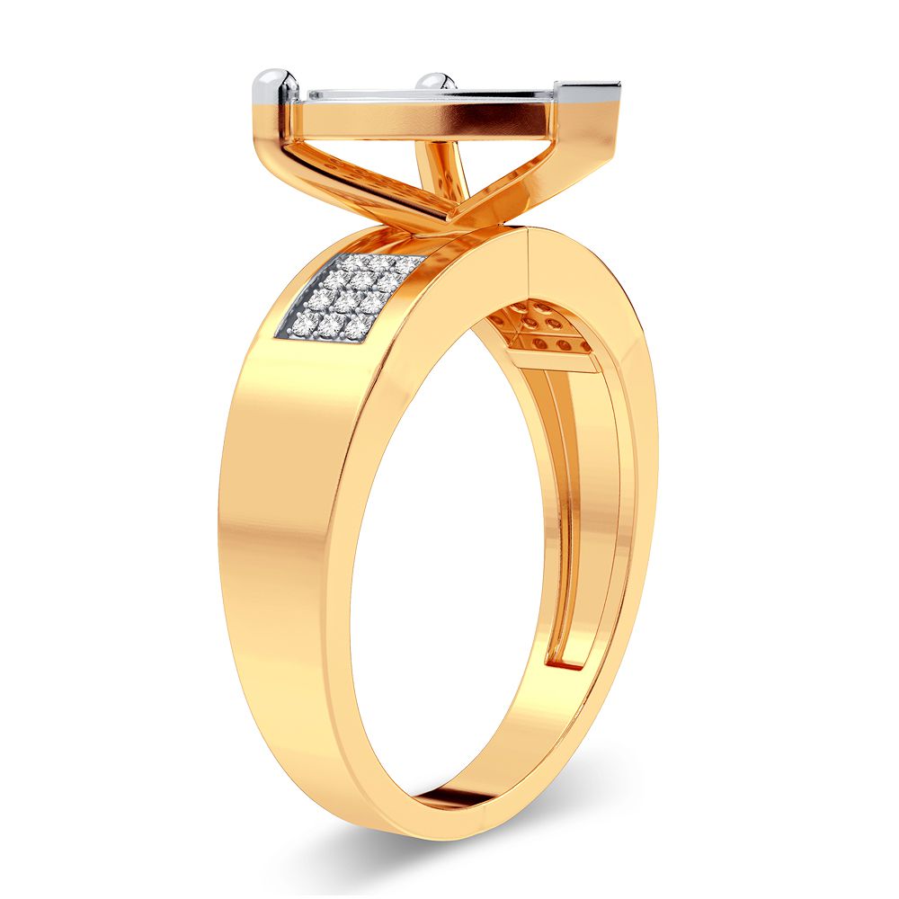 10K Yellow Gold Beautiful 0.19Ct Diamond Ring