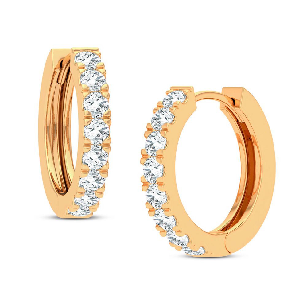 14K Yellow Gold 1.00Ct Diamond Earring