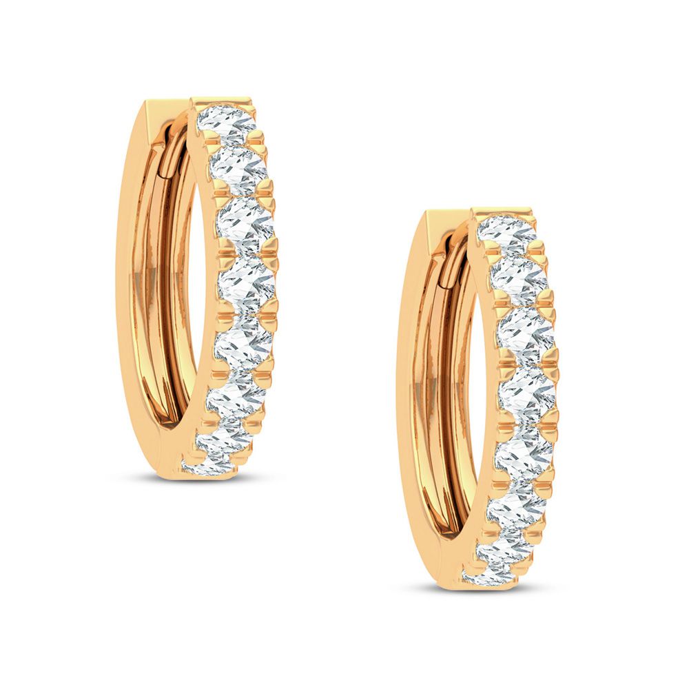 14K Yellow Gold 1.00Ct Diamond Earring