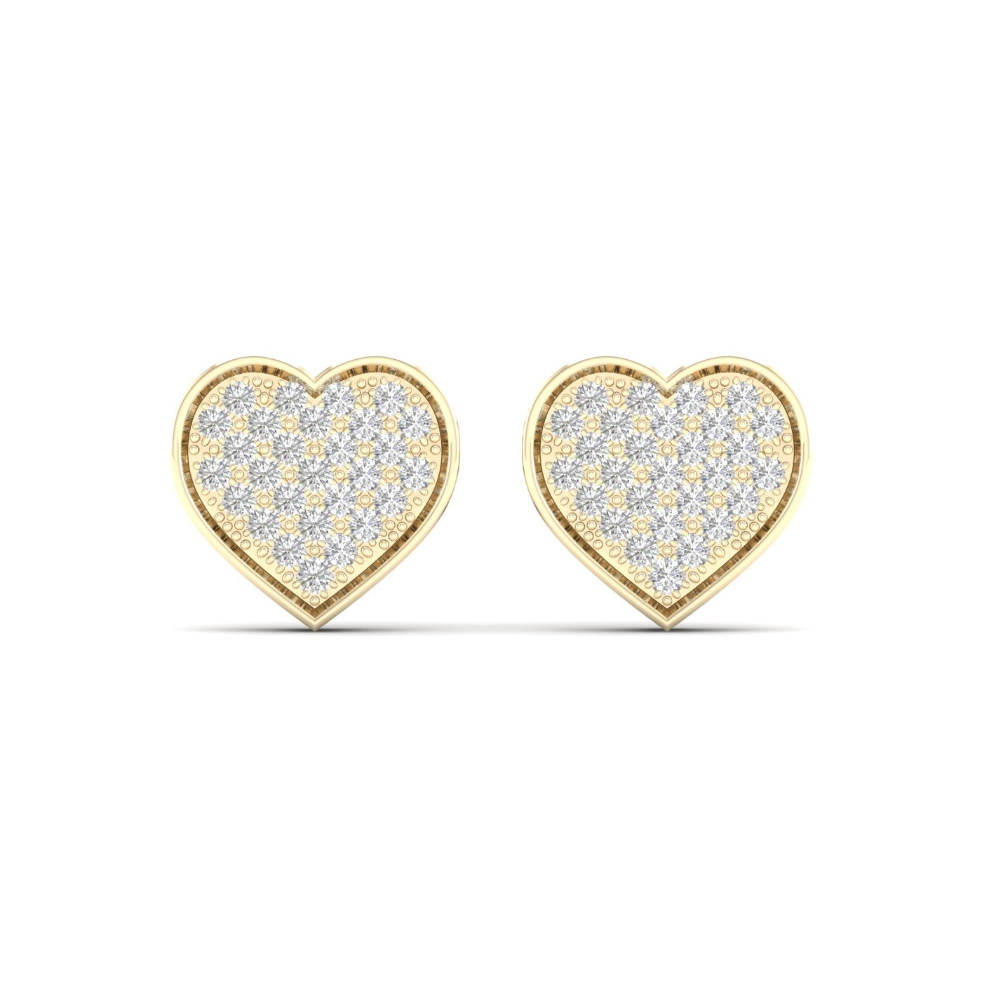 10K Yellow Gold Gorgeous 0.15Ct Diamond Earring