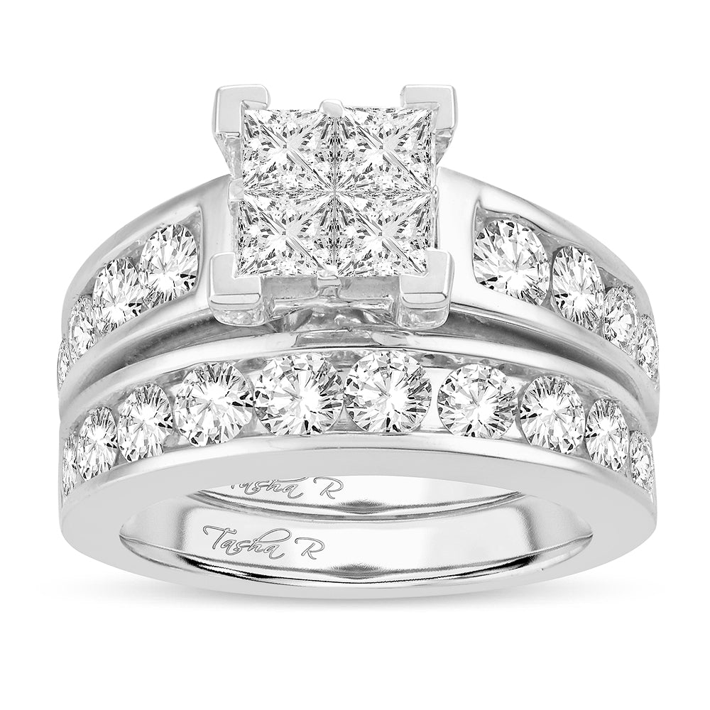 14K White Gold Elegant 0.33Ct Diamond Ring