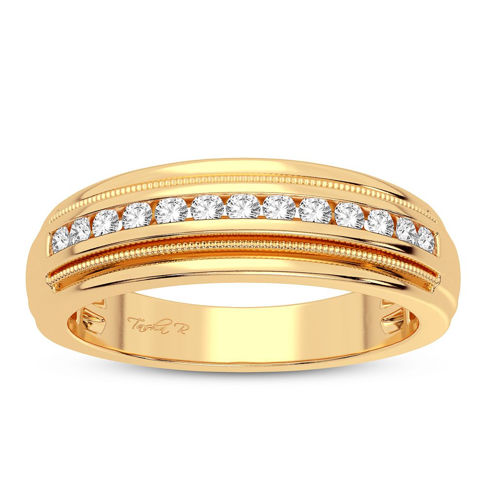 14K Yellow Gold Beautiful 0.50Ct Diamond Band