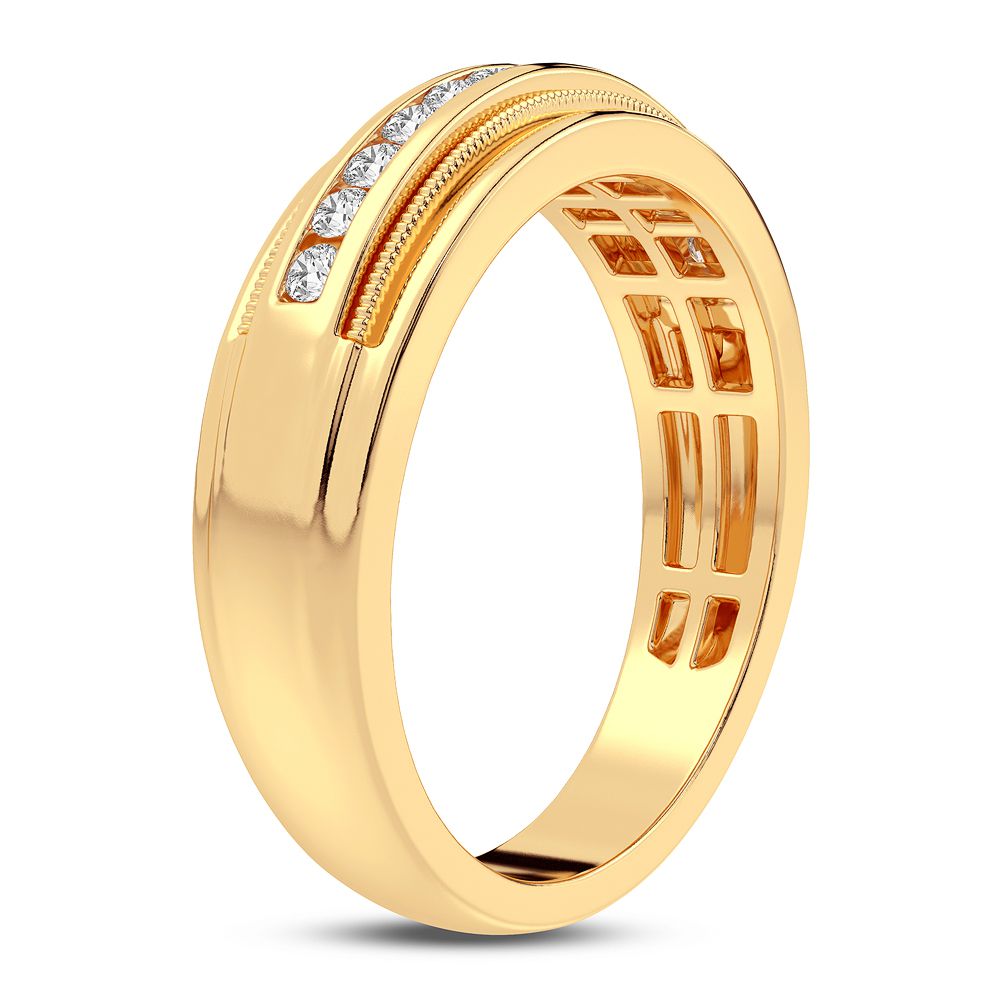 14K Yellow Gold Beautiful 0.50Ct Diamond Band