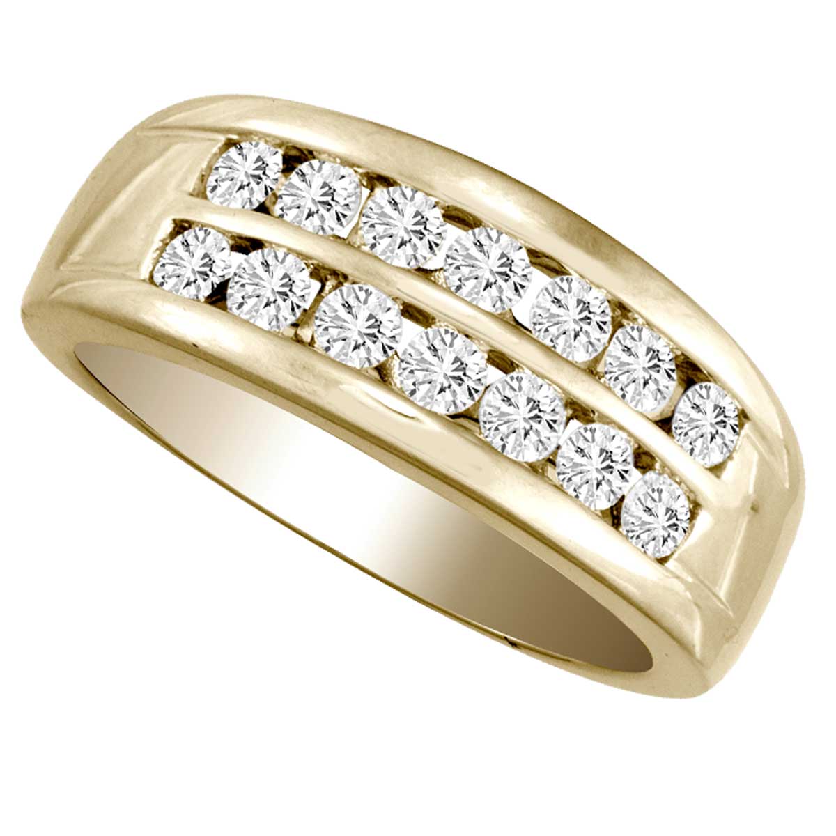 14K Yellow Gold Gorgeous  1.03Ct Diamond Ring