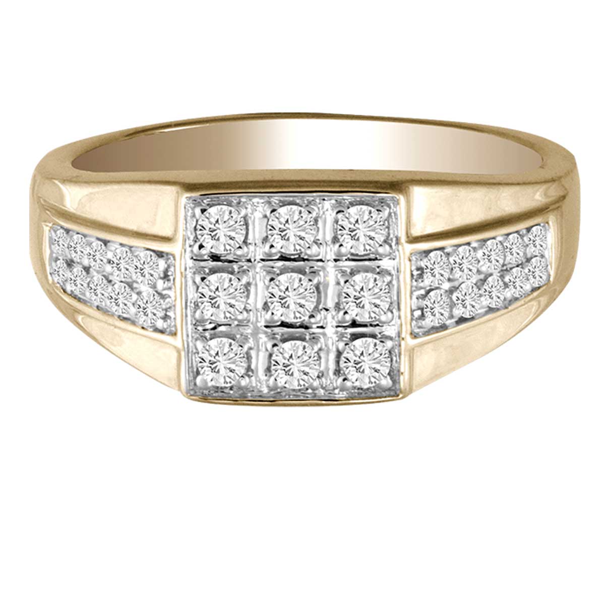 14K Yellow Gold Magnifcnet 0.50Ct Diamond Ring