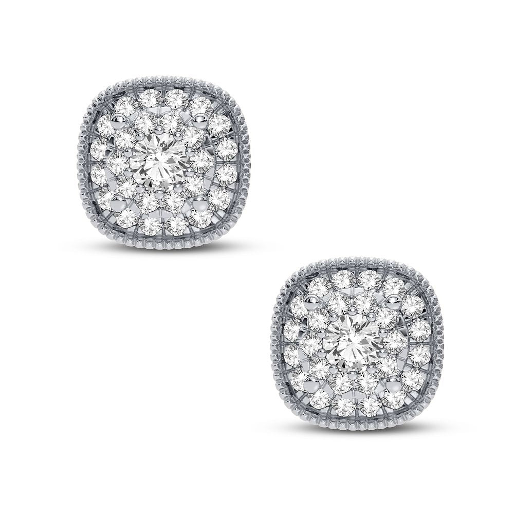 14K White Gold Beautiful 0.25Ct Diamond Earring