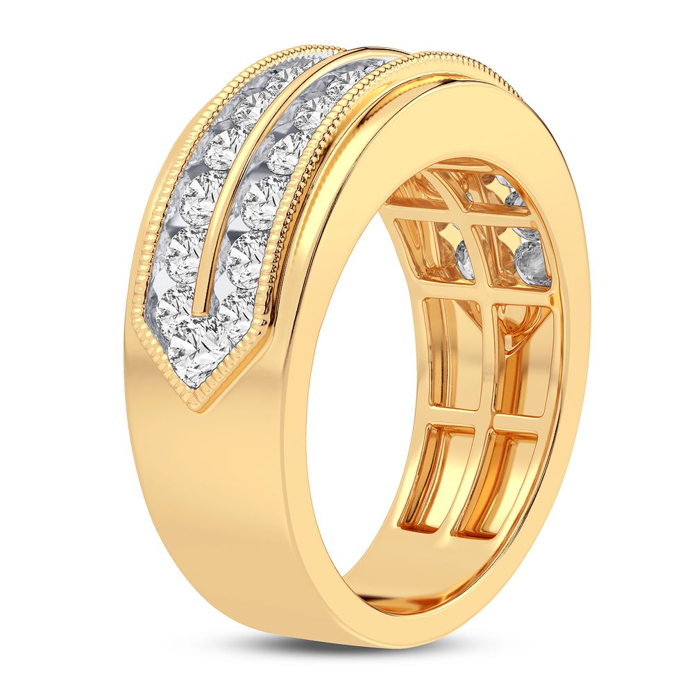 14K Yellow Gold Beautiful 1.00Ct Diamond Ring