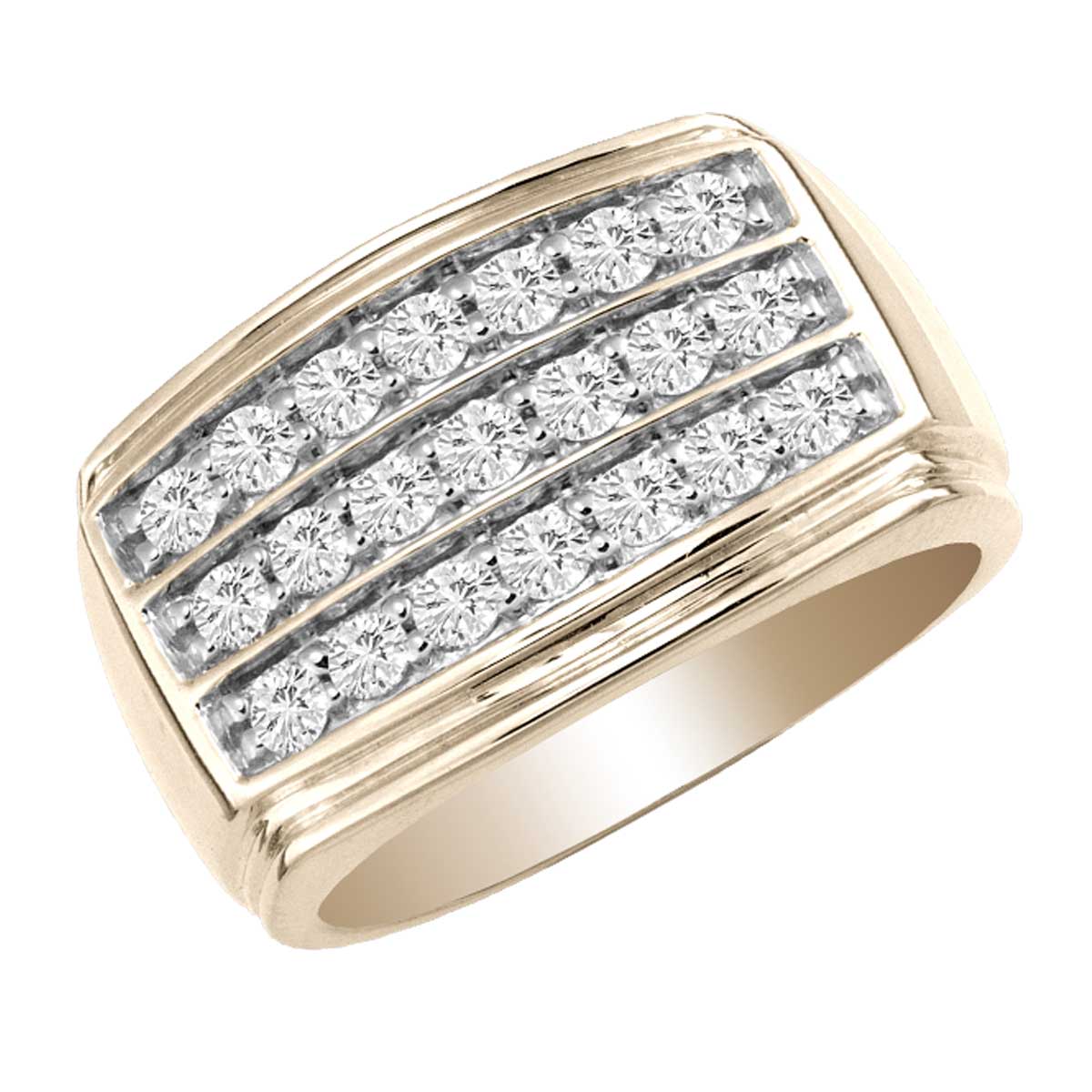 14K Yellow Gold Exquisite 1.00Ct Diamond Ring