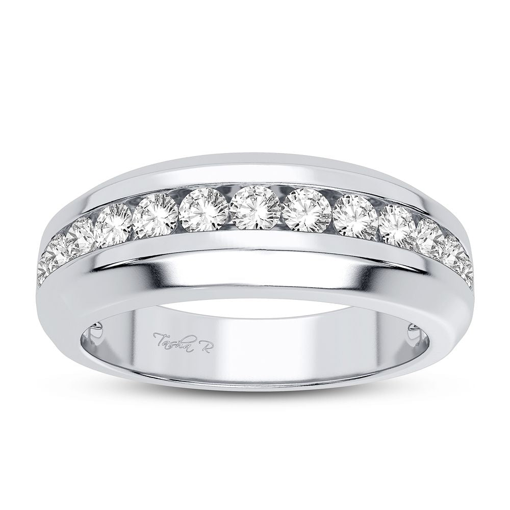 14K White Gold Gorgeous 0.50Ct Diamond Band