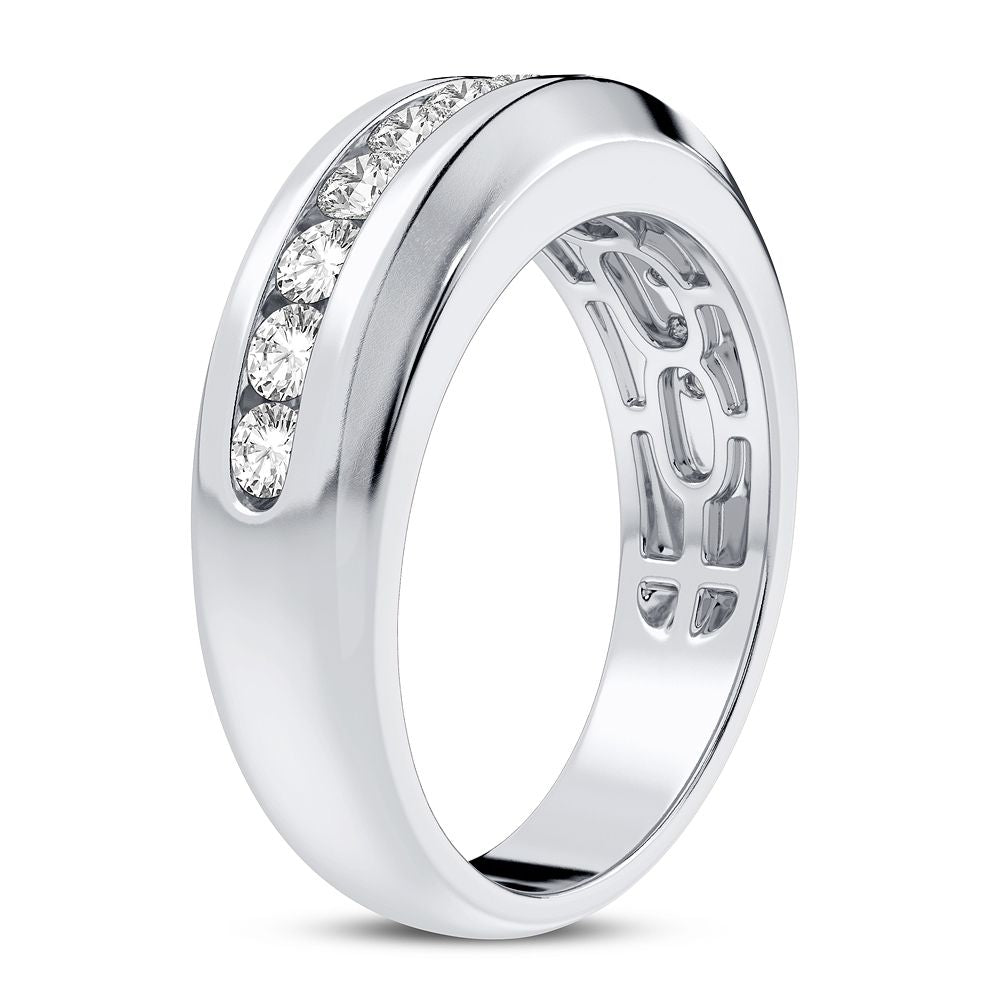 14K White Gold Gorgeous 0.50Ct Diamond Band