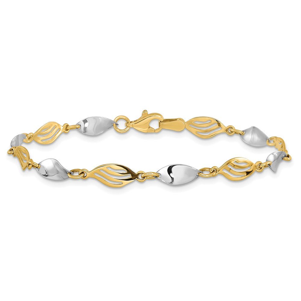 14K Two-tone Bracelet