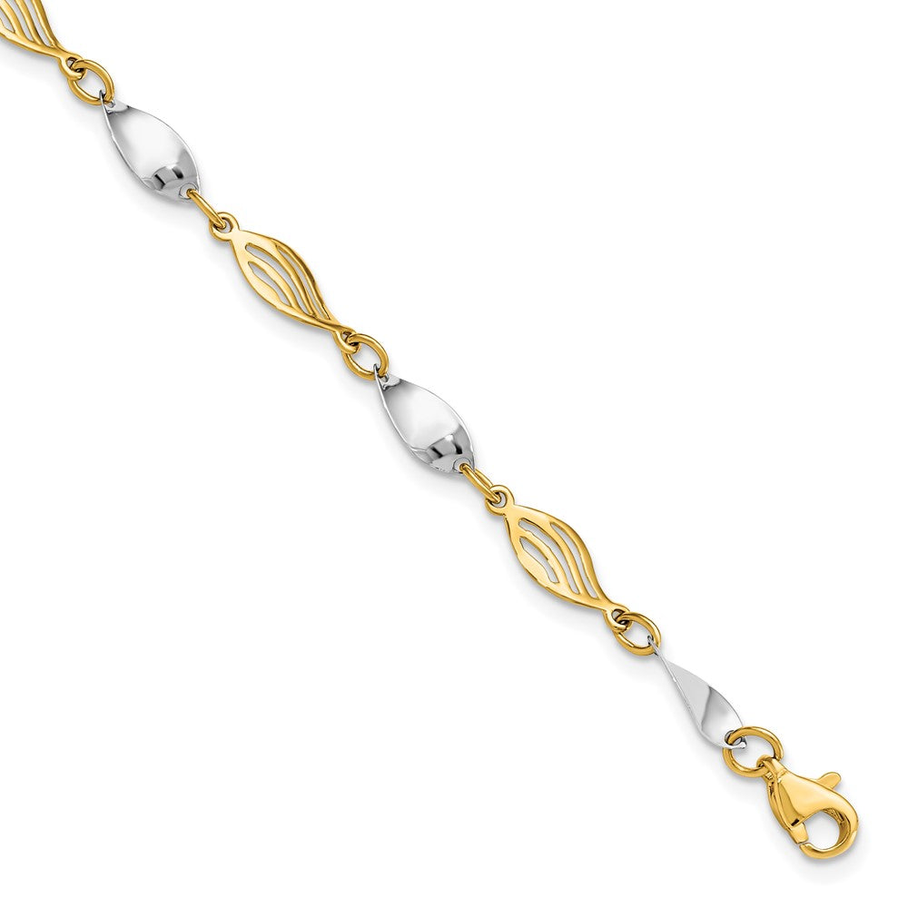 14K Two-tone Bracelet